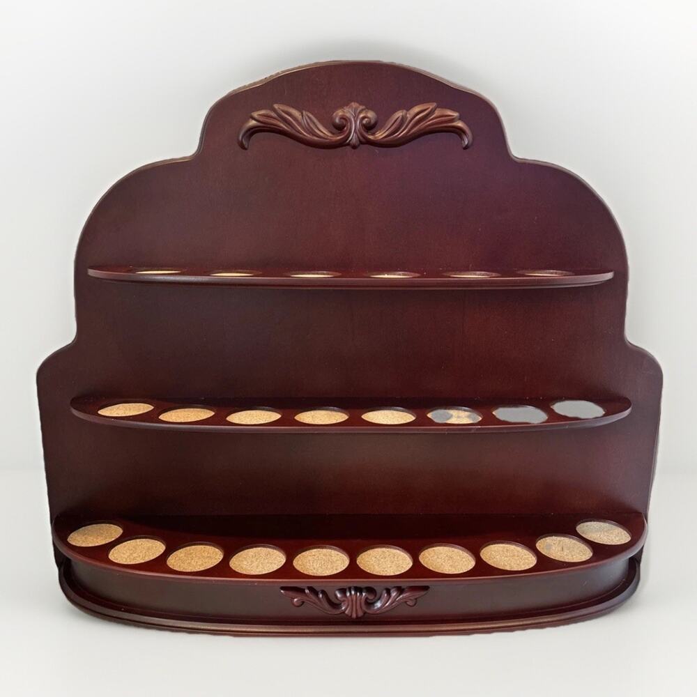 NWOB 1995 Vintage Walt Disney Lenox Wooden Spice Jar Rack